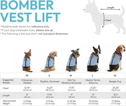 Gooby Bomber Lift Dog Vest, Blue, Large slide 2 of 4