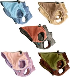 Gooby Fleece Reversible Zip Up Dog Vest, Winter Sky, Large slide 2 of 4