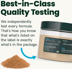 VetriScience Composure Calm & Confident Chicken & Cheese Flavored Powder Calming & Anxiety Supplement for Cats, 6-oz can, 60 scoops slide 2 of 9