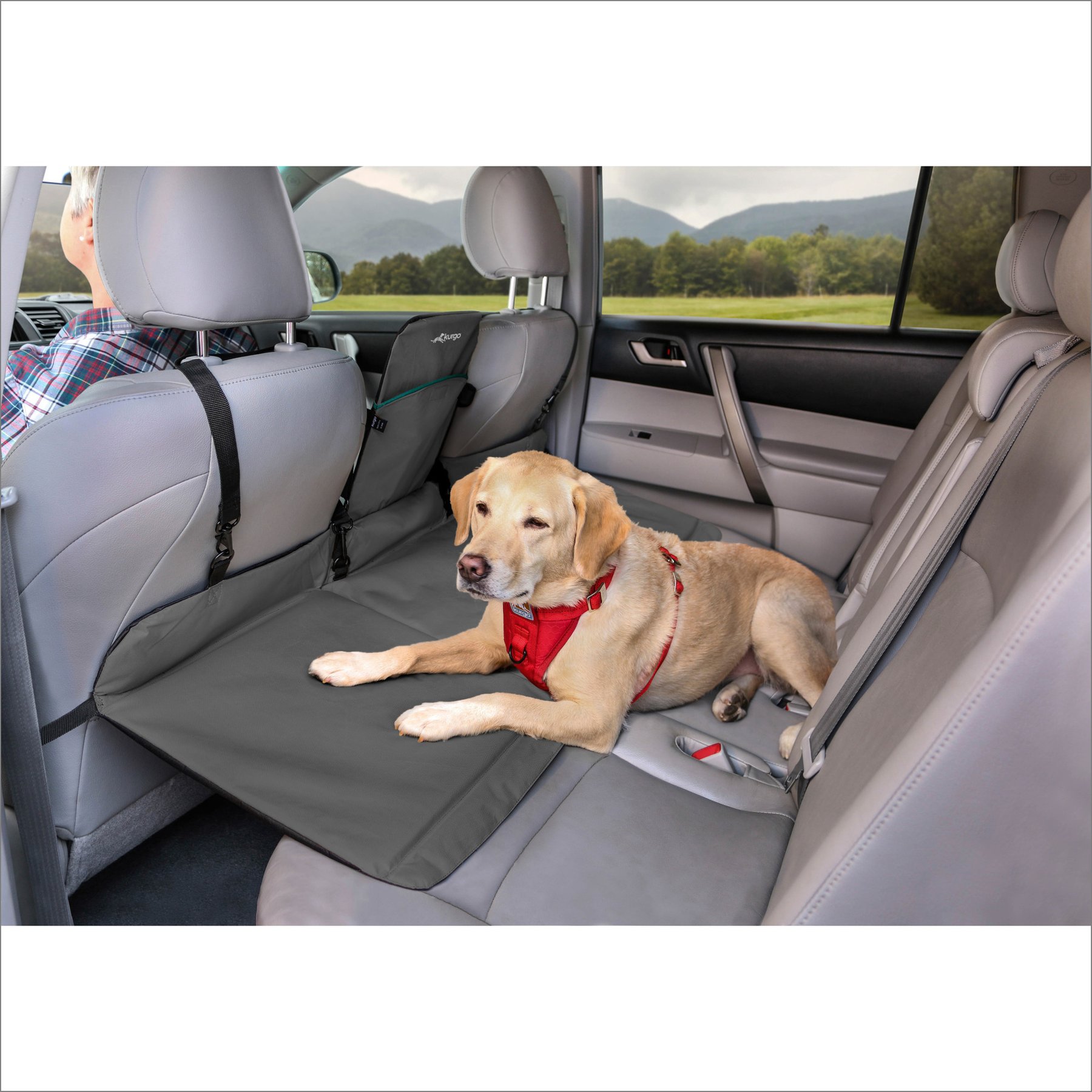Kurgo Rover Backseat Bridge Reversible Dog Car Seat Extender