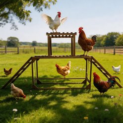 Wisfor Chicken Perch Swing Coop Accessory