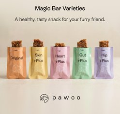 PawCo Skin & Coat Protein Bars Peanut Butter Functional Dog Treats, 8 count slide 2 of 8