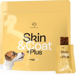 PawCo Skin & Coat Protein Bars Peanut Butter Functional Dog Treats, 8 count slide 1 of 8