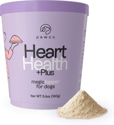 PawCo Heart Health Meal Booster Cheese Flavor Functional Dog Food Topper, 5.6-oz jar