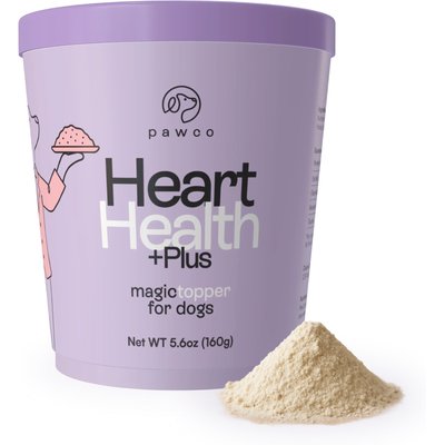 PawCo PawCo Heart Health Meal Booster Cheese Flavor Functional Dog Food Topper, 5.6-oz jar