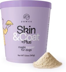 PawCo Skin & Coat Meal Booster Cheese Flavor Functional Dog Food Topper, 5.6-oz jar slide 1 of 8