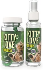 Atomic Bubbles Kitty Love Play & Spray Duo Cat Toy with Catnip, 2 count