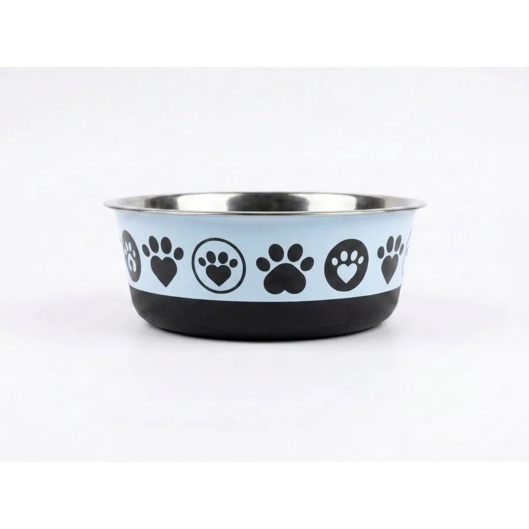 Spike & Stella Bonded Fusion Paw Hearts Dog Bowls, Medium: 4-cup