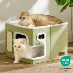 ZOMISIA Removable-Cover Cat Bed, Grey, Large slide 2 of 7
