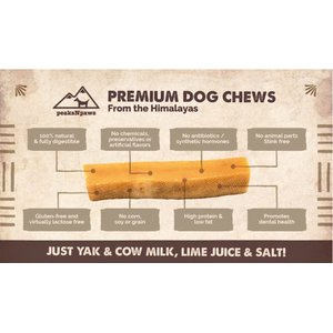 peaksNpaws Yak Milk Medium Dog Value Pack Dog Chew Treats, 3 count