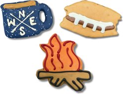 Tail Bangers Campfire Delight Peanut Butter & Honey Assorted Crunchy Dog Treats, 18 count
