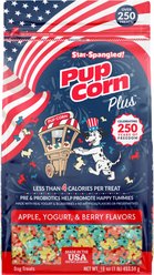 PupCorn Plus Star Spangled Limited Edition Low Fat Apple Crunchy Dog Treats, 16-oz bag