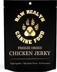 Raw Health Canine Food Chicken Jerky Freeze-Dried Dog Treats, 3-oz bag