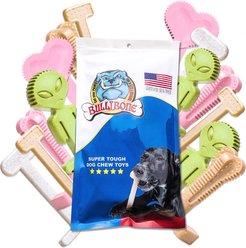 BulliBone Mystery Pack Dental Dog Chew Toy, Brown, Large, 3 count slide 1 of 4