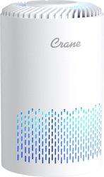 Crane Adjustable Fan Speed & Timer Function Up To 150 Sq Ft True HEPA Dog Air Purifier, White