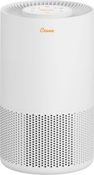 Crane True HEPA Up To 250 Sq Ft with Sleep Timer, Child Lock, Aroma Tray Dog Air Purifier, White
