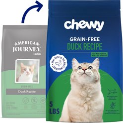 Chewy Made Duck Recipe Grain-Free Dry Cat Food (FORMERLY AMERICAN JOURNEY), 5-lb bag