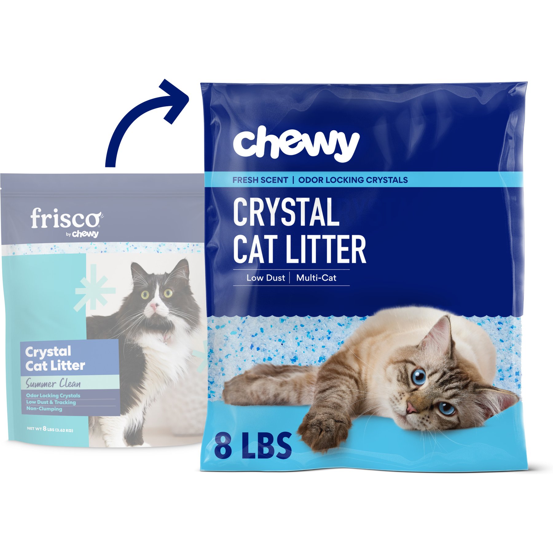 Chewy Made Crystal Scented Non-Clumping Cat Litter (FORMERLY FRISCO), 8-lb bag