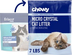 Chewy Made Micro Crystal Unscented Non-Clumping Cat Litter (FORMERLY FRISCO), 7-lb bag