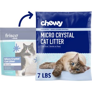 Chewy Made Micro Crystal Unscented Non-Clumping Cat Litter (FORMERLY FRISCO), 7-lb bag