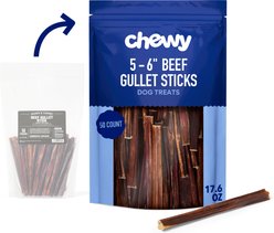 Chewy Made Beef Gullet Stick 5-6" Dog Treats (FORMERLY BONES & CHEWS), 50 count
