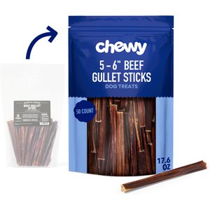 Chewy Made Beef Gullet Stick 5-6" Dog Treats (FORMERLY BONES & CHEWS), 50 count