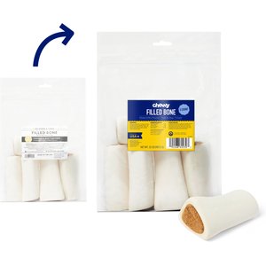 Chewy Made Chicken & Rice Flavored Filled Bone Dog Treats (FORMERLY BONES & CHEWS), 5 count