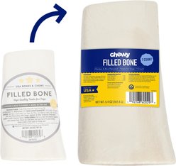 Chewy Made Chicken & Rice Flavored Filled Bone Dog Treats (FORMERLY BONES & CHEWS), 1 count slide 1 of 7
