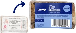 Chewy Made Roasted Marrow Bone 3" Dog Treat (FORMERLY BONES & CHEWS), 1 count