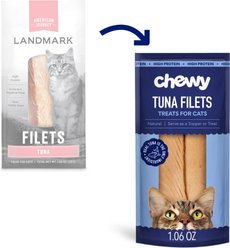 Chewy Made Tuna Filets Cat Food Toppers (FORMERLY AMERICAN JOURNEY LANDMARK), 1.06-oz, pack of 10