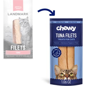 Chewy Made Tuna Filets Cat Food Toppers (FORMERLY AMERICAN JOURNEY LANDMARK), 1.06-oz, pack of 10