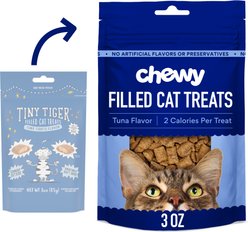 Chewy Made Tuna Flavor Filled Crunchy Cat Treats (FORMERLY TINY TIGER), 3-oz bag
