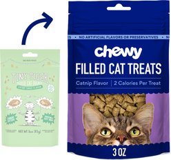 Chewy Made Catnip Flavor Filled Crunchy Cat Treats (FORMERLY TINY TIGER), 3-oz bag