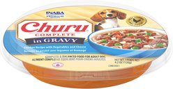 Inaba Churu Complete in Gravy Chicken Recipe with Vegetables & Cheese Wet Dog Food, 4.2-oz cup, case of 12