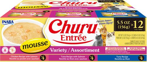 Inaba Churu Entree Mousse Tuna & Chicken Variety Wet Cat Food
