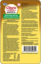 Inaba Churu Entree Bisque Chicken Recipe with Tuna Wet Cat Food, 3-oz pouch, case of 6 slide 2 of 2