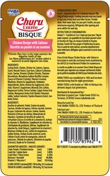Inaba Churu Entree Bisque Chicken Recipe with Salmon Wet Cat Food, 3-oz pouch, case of 6 slide 2 of 2