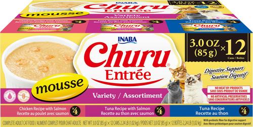 Inaba Churu Entree Mousse Tuna & Chicken Variety Wet Cat Food