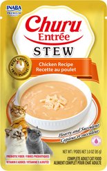 Inaba Churu Entree Stew Chicken Recipe Wet Cat Food, 3-oz pouch, case of 6