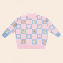 SUNBEAN Shelly Oversized Cotton Human Sweater, Small/Medium