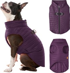 Gooby Puffer Dog Vest, Grape, X-Large