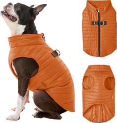 Gooby Puffer Dog Vest, Pumpkin, X-Large
