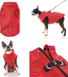 Gooby Puffer Dog Vest, Red, Medium slide 2 of 4
