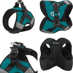 Gooby Soft Mesh X Step-In Dog Harness, Turquoise, Medium: 16 to 19.75-in. chest slide 2 of 6