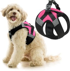 Gooby Soft Mesh X Step-In Dog Harness, Pink, X-Large: 23.25 to 27.25-in. chest