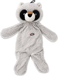 PetRageous Designs Mojo Plush Raccoon Stuffless Body Dog Toy, 20-in