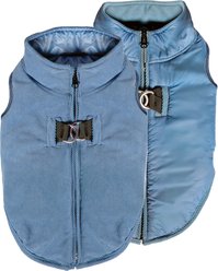 Gooby Corduroy Reversible Zip Up Vest, Blue, XX-Large