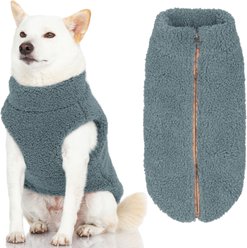 Gooby Sherpa Dog Vest, Stone Blue, Small