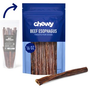 Chewy Made Beef Esophagus Dog Treats (FORMERLY BONES & CHEWS), 1-lb bag