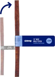 Chewy Made Standard Bully Stick 12" Dog Treats (FORMERLY BONES & CHEWS), 1 count